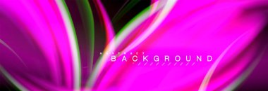 Sıvı renk arka plan, soyut dalgalar çizgiler, renkler ışık zemin üzerinde ışık efektleri ile karıştırma bulanık. Sunum, app duvar kağıdı, başlık sayfası veya poster için sanatsal illüstrasyon vektör