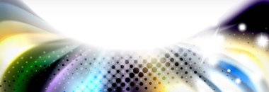 Pürüzsüz sıvı bulanıklık dalga arka plan, renk akışı kavramı, illüstrasyon