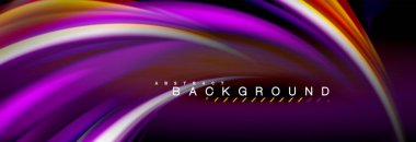 Sıvı renk arka plan, soyut dalgalar çizgiler, renkler ışık zemin üzerinde ışık efektleri ile karıştırma bulanık. Sunum, app duvar kağıdı, başlık sayfası veya poster için sanatsal illüstrasyon vektör