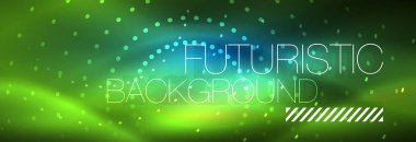 İçini kaplamak çizmek, yuvarlak parlak neon daire çizgi nokta tarzı siyah arka plan üzerine soyut. Neon soyut yuvarlak daire Magic neon ışıkları ve parlak nokta