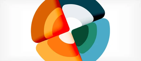 Kreise und Dreiecke geometrischen abstrakten Hintergrund. trendige abstrakte Layoutvorlage für Business- oder Technologiepräsentation oder Web-Broschüreneinband, Tapete — Stockvektor