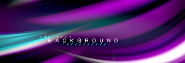 Sıvı renk arka plan, soyut dalgalar çizgiler, renkler ışık zemin üzerinde ışık efektleri ile karıştırma bulanık. Sunum, app duvar kağıdı, başlık sayfası veya poster için sanatsal illüstrasyon vektör