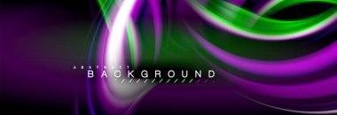 Sıvı renk arka plan, soyut dalgalar çizgiler, renkler ışık zemin üzerinde ışık efektleri ile karıştırma bulanık. Sunum, app duvar kağıdı, başlık sayfası veya poster için sanatsal illüstrasyon vektör