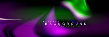 Sıvı renk arka plan, soyut dalgalar çizgiler, renkler ışık zemin üzerinde ışık efektleri ile karıştırma bulanık. Sunum, app duvar kağıdı, başlık sayfası veya poster için sanatsal illüstrasyon vektör