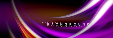 Sıvı renk arka plan, soyut dalgalar çizgiler, renkler ışık zemin üzerinde ışık efektleri ile karıştırma bulanık. Sunum, app duvar kağıdı, başlık sayfası veya poster için sanatsal illüstrasyon vektör