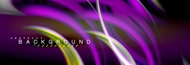 Sıvı renk arka plan, soyut dalgalar çizgiler, renkler ışık zemin üzerinde ışık efektleri ile karıştırma bulanık. Sunum, app duvar kağıdı, başlık sayfası veya poster için sanatsal illüstrasyon vektör