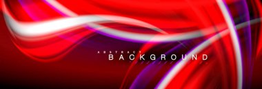 Sıvı renk arka plan, soyut dalgalar çizgiler, renkler ışık zemin üzerinde ışık efektleri ile karıştırma bulanık. Sunum, app duvar kağıdı, başlık sayfası veya poster için sanatsal illüstrasyon vektör