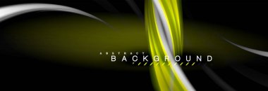 Sıvı renk arka plan, soyut dalgalar çizgiler, renkler ışık zemin üzerinde ışık efektleri ile karıştırma bulanık. Sunum, app duvar kağıdı, başlık sayfası veya poster için sanatsal illüstrasyon vektör