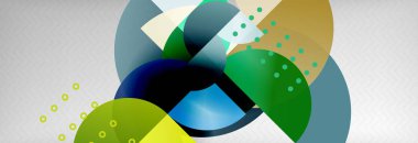 Arka plan, geometrik daire kompozisyon