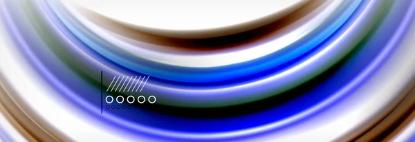 液体色の抽象的な背景、カラフルな幾何学的な背景 - 流体図形構成 — ストックベクタ