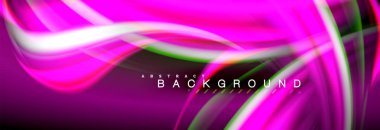 Sıvı renk arka plan, soyut dalgalar çizgiler, renkler ışık zemin üzerinde ışık efektleri ile karıştırma bulanık. Sunum, app duvar kağıdı, başlık sayfası veya poster için sanatsal illüstrasyon vektör