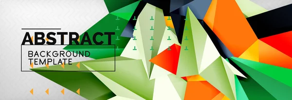Háromszögek háttér sablon techno — Stock Vector