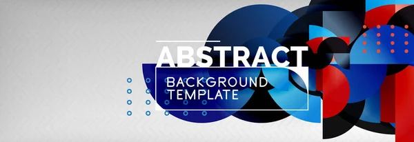 Abstrakter Hintergrund, geometrische Kreiszusammensetzung — Stockvektor