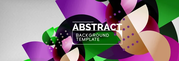 Circle composition abstract background — Stock Vector