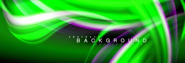 Sıvı renk arka plan, soyut dalgalar çizgiler, renkler ışık zemin üzerinde ışık efektleri ile karıştırma bulanık. Sunum, app duvar kağıdı, başlık sayfası veya poster için sanatsal illüstrasyon vektör