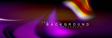 Sıvı renk arka plan, soyut dalgalar çizgiler, renkler ışık zemin üzerinde ışık efektleri ile karıştırma bulanık. Sunum, app duvar kağıdı, başlık sayfası veya poster için sanatsal illüstrasyon vektör