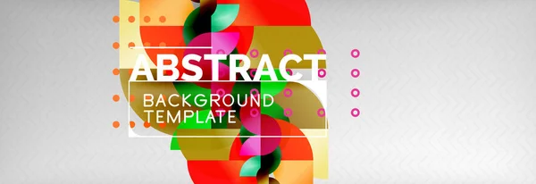 Circle composition abstract background — Stock Vector