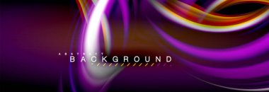 Sıvı renk arka plan, soyut dalgalar çizgiler, renkler ışık zemin üzerinde ışık efektleri ile karıştırma bulanık. Sunum, app duvar kağıdı, başlık sayfası veya poster için sanatsal illüstrasyon vektör