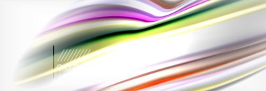 Soyut dalga satırları sıvı sıvı gökkuşağı tarzı renk çizgili arka plan. Sunum, app duvar kağıdı, başlık sayfası veya poster için sanatsal illüstrasyon