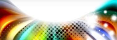 Sıvı sıvı arka plan, renkli geometrik arka plan - sıvı şekiller kompozisyon renkler