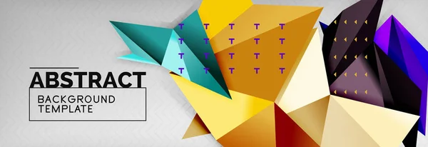 Modelo techno triângulos de fundo — Vetor de Stock