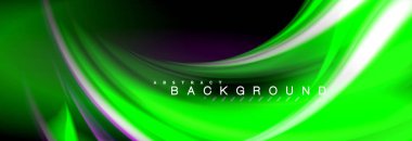 Sıvı renk arka plan, soyut dalgalar çizgiler, renkler ışık zemin üzerinde ışık efektleri ile karıştırma bulanık. Sunum, app duvar kağıdı, başlık sayfası veya poster için sanatsal illüstrasyon vektör