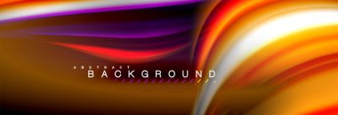 Sıvı renk arka plan, soyut dalgalar çizgiler, renkler ışık zemin üzerinde ışık efektleri ile karıştırma bulanık. Sunum, app duvar kağıdı, başlık sayfası veya poster için sanatsal illüstrasyon vektör