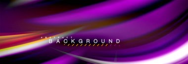 Sıvı renk arka plan, soyut dalgalar çizgiler, renkler ışık zemin üzerinde ışık efektleri ile karıştırma bulanık. Sunum, app duvar kağıdı, başlık sayfası veya poster için sanatsal illüstrasyon vektör