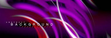 Sıvı renk arka plan, soyut dalgalar çizgiler, renkler ışık zemin üzerinde ışık efektleri ile karıştırma bulanık. Sunum, app duvar kağıdı, başlık sayfası veya poster için sanatsal illüstrasyon vektör