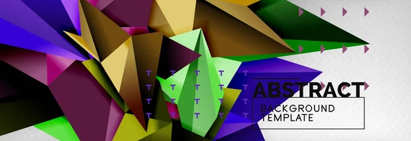 Triangles fond techno gabarit — Image vectorielle
