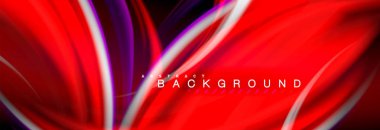 Sıvı renk arka plan, soyut dalgalar çizgiler, renkler ışık zemin üzerinde ışık efektleri ile karıştırma bulanık. Sunum, app duvar kağıdı, başlık sayfası veya poster için sanatsal illüstrasyon vektör