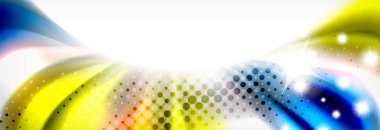 Pürüzsüz sıvı bulanıklık dalga arka plan, renk akışı kavramı, illüstrasyon