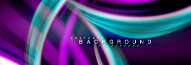 Sıvı renk arka plan, soyut dalgalar çizgiler, renkler ışık zemin üzerinde ışık efektleri ile karıştırma bulanık. Sunum, app duvar kağıdı, başlık sayfası veya poster için sanatsal illüstrasyon vektör