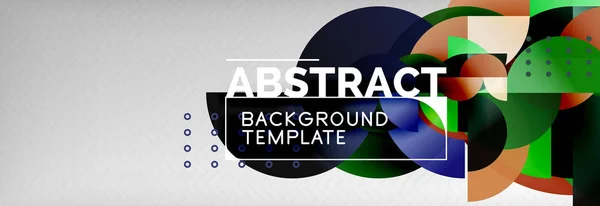 サークルの背景の要約。トレンディな図形構成 — ストックベクタ