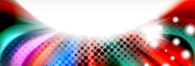 Soyut dalga satırları sıvı sıvı gökkuşağı tarzı renk çizgili arka plan. Sunum, app duvar kağıdı, başlık sayfası veya poster için sanatsal illüstrasyon