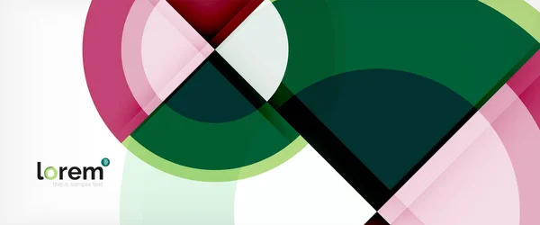 Multicolor formas redondas fondo abstracto — Vector de stock