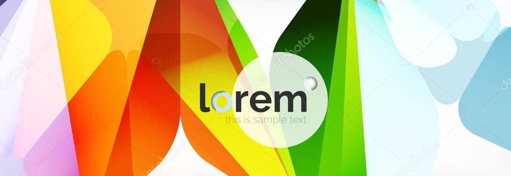 Modern geometric background. Poster template with polygonal elements