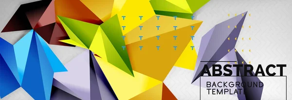 Triangles background techno template — Stock Vector