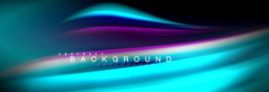 Sıvı renk arka plan, soyut dalgalar çizgiler, renkler ışık zemin üzerinde ışık efektleri ile karıştırma bulanık. Sunum, app duvar kağıdı, başlık sayfası veya poster için sanatsal illüstrasyon vektör