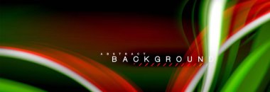 Sıvı renk arka plan, soyut dalgalar çizgiler, renkler ışık zemin üzerinde ışık efektleri ile karıştırma bulanık. Sunum, app duvar kağıdı, başlık sayfası veya poster için sanatsal illüstrasyon vektör