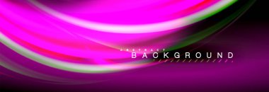 Sıvı renk arka plan, soyut dalgalar çizgiler, renkler ışık zemin üzerinde ışık efektleri ile karıştırma bulanık. Sunum, app duvar kağıdı, başlık sayfası veya poster için sanatsal illüstrasyon vektör