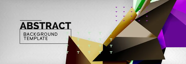 Τρίγωνα φόντο techno πρότυπο — Διανυσματικό Αρχείο