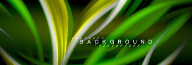 Sıvı renk arka plan, soyut dalgalar çizgiler, renkler ışık zemin üzerinde ışık efektleri ile karıştırma bulanık. Sunum, app duvar kağıdı, başlık sayfası veya poster için sanatsal illüstrasyon vektör