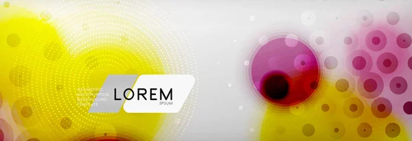 Achtergrond abstract - wazig gestippelde kleur cirkel vorm, techno bubbels — Stockvector