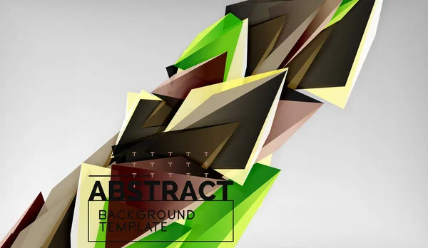 Triangel Geometriska Bakgrundsdesign Moderna Affisch Mall Vektorillustration — Stock vektor