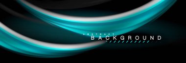 Sıvı renk arka plan, soyut dalgalar çizgiler, renkler ışık zemin üzerinde ışık efektleri ile karıştırma bulanık. Sunum, app duvar kağıdı, başlık sayfası veya poster için sanatsal illüstrasyon vektör