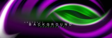 Sıvı renk arka plan, soyut dalgalar çizgiler, renkler ışık zemin üzerinde ışık efektleri ile karıştırma bulanık. Sunum, app duvar kağıdı, başlık sayfası veya poster için sanatsal illüstrasyon vektör