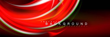 Sıvı renk arka plan, soyut dalgalar çizgiler, renkler ışık zemin üzerinde ışık efektleri ile karıştırma bulanık. Sunum, app duvar kağıdı, başlık sayfası veya poster için sanatsal illüstrasyon vektör