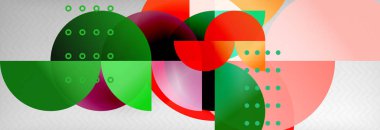 Daire arka plan soyut. Modaya uygun şekiller kompozisyon