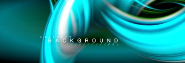 Sıvı renk arka plan, soyut dalgalar çizgiler, renkler ışık zemin üzerinde ışık efektleri ile karıştırma bulanık. Sunum, app duvar kağıdı, başlık sayfası veya poster için sanatsal illüstrasyon vektör